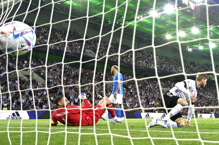 Jerman semakin berada di atas angin ketika pada menit ke-68, penyerang Chelsea Timo Werner mampu memaksimalkan umpan dari Serge Gnarby untuk mencetak gol keempat Jerman. Berselang satu menit, Werner kembali mencetak gol keduanya di laga tersebut setelah mampu menaklukkan Donnarumma pada situasi satu lawan satu dan mengubah skor menjadi 5-0.