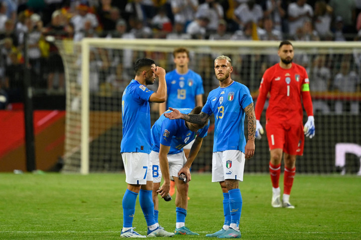 Tertinggal lima gol, Italia berusaha untuk memperkecil ketertinggalan dan hasilnya mereka raih pada menit ke-78 ketika tendangan Federico Dimarco tak mampu diamankan dengan baik oleh kiper Manuel Neuer. Bola liar yang berada di kotak penalti Jerman selanjutnya mampu disambar oleh kaki kiri pemain muda Wilfried Gnonto sehingga skor berubah menjadi 1-5.