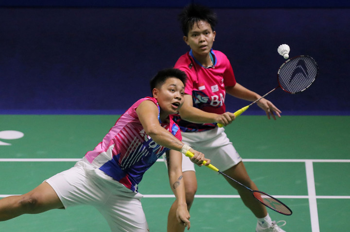 Ganda putri tuan rumah Apriyani Rahayu/Siti Fadia Silva Ramadhanti melaju ke babak kedua Indonesia Open 2022 setelah mengandaskan unggulan kelima Jepang Mayu Matsumoto/Wakana Nagahara di Istora Gelora Bung Karno, Jakarta, Rabu, 15 Juni 2022.