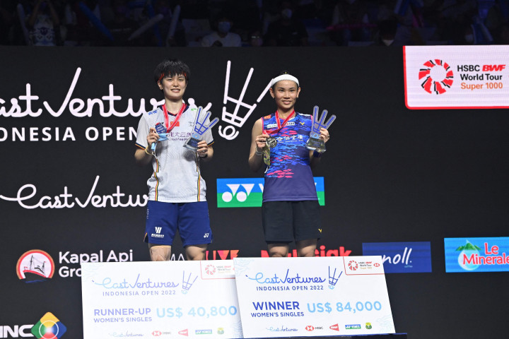 Ini menjadi gelar Indonesia Open kelima bagi Tai. Sebelumnya, Tai menjuarai Indonesia Open edisi 2018 dan 2016.