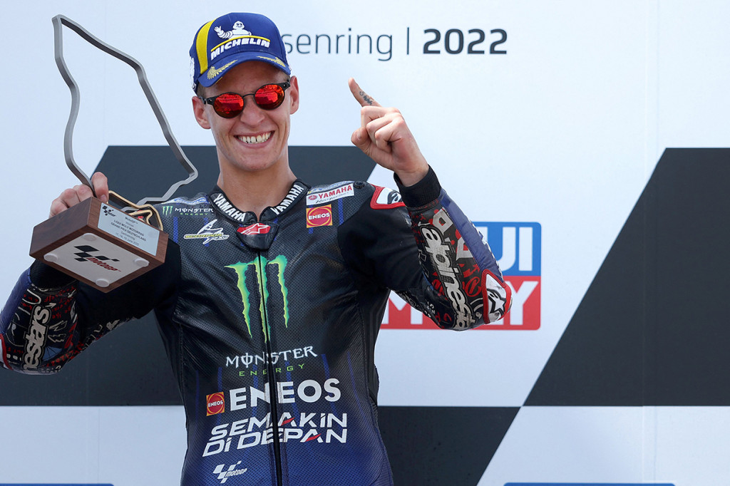 Quartararo mampu tampil dominan. Start kedua, dia merebut posisi terdepan sejak tikungan pertama.