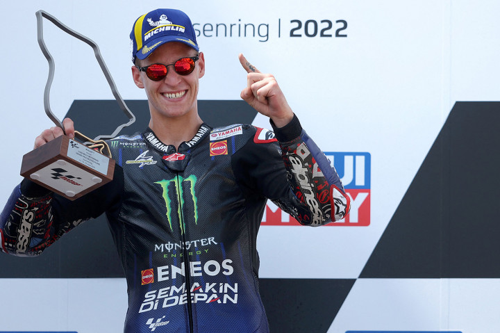 Quartararo mampu tampil dominan. Start kedua, dia merebut posisi terdepan sejak tikungan pertama.