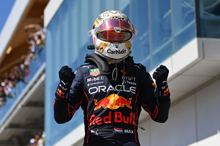 Pembalap tim Red Bull Max Verstappen Max Verstappen memenangi Formula 1 GP Kanada 2022. 