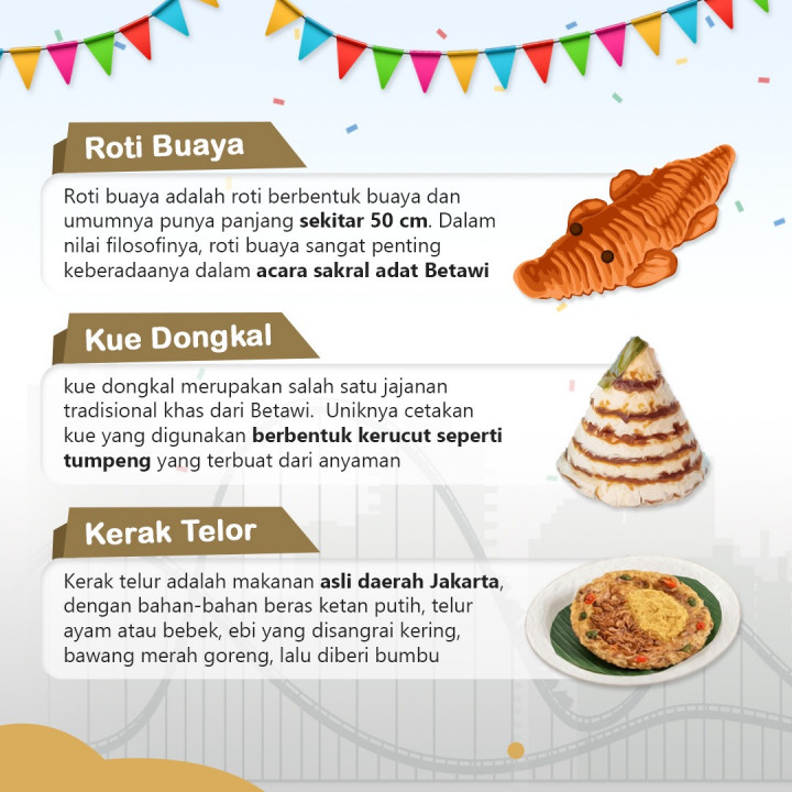 HUT Jakarta, 5 Makanan Ini Wajib Kamu Coba