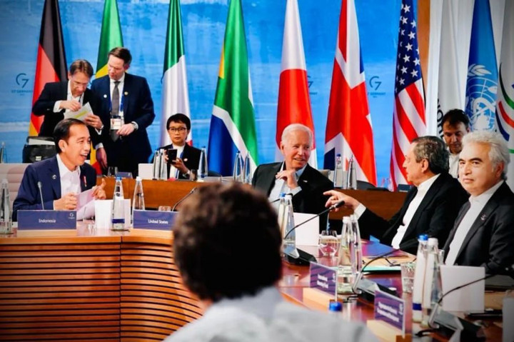 Hal tersebut Presiden Jokowi tegaskan saat menyampaikan pandangannya pada KTT G7 sesi II dengan topik ketahanan pangan dan kesetaraan gender, yang berlangsung di Elmau, Jerman, 27 Juni 2022.