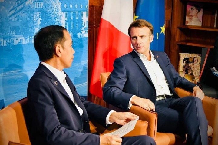 Presiden Jokowi menyampaikan apresiasi atas upaya Presiden Macron untuk mewujudkan perdamaian di Ukraina. Menurutnya, semua negara harus terus mengupayakan penyelesaian masalah Ukraina dengan damai, tidak dengan perang. Karena bila perang terus berlanjut, maka krisis pangan akan semakin memburuk.
