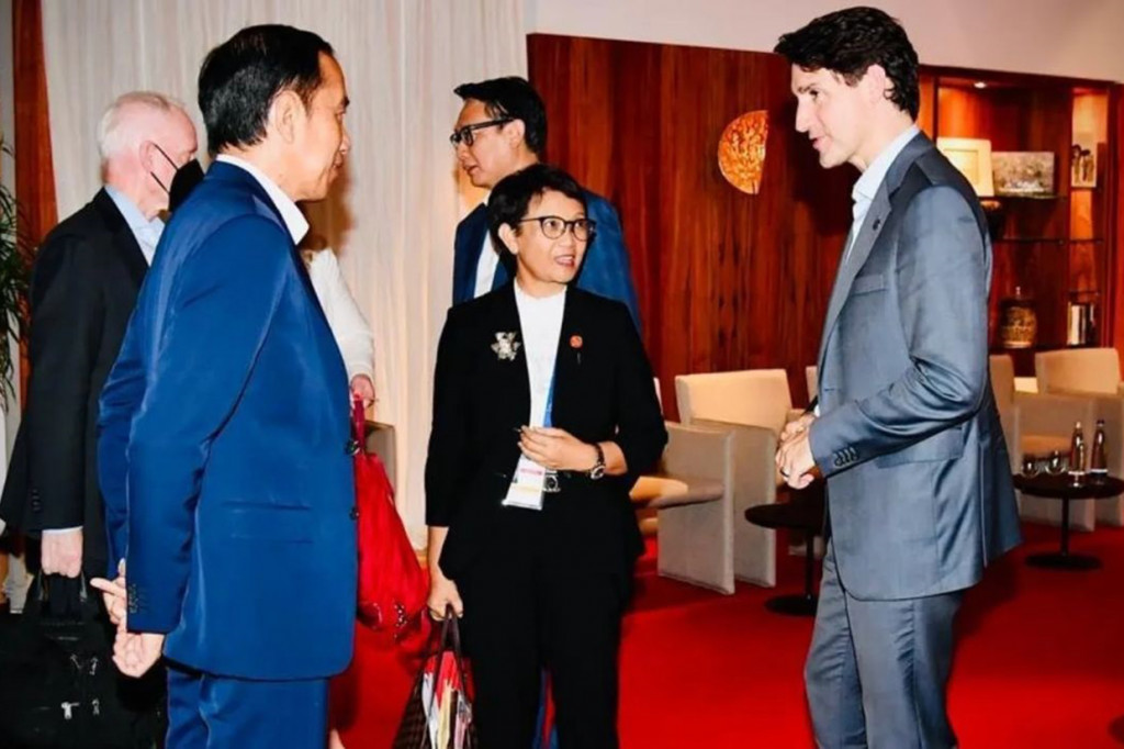 Presiden Joko Widodo berkomitmen tinggi untuk terus meningkatkan kerja sama Indonesia-Kanada ke depan. 