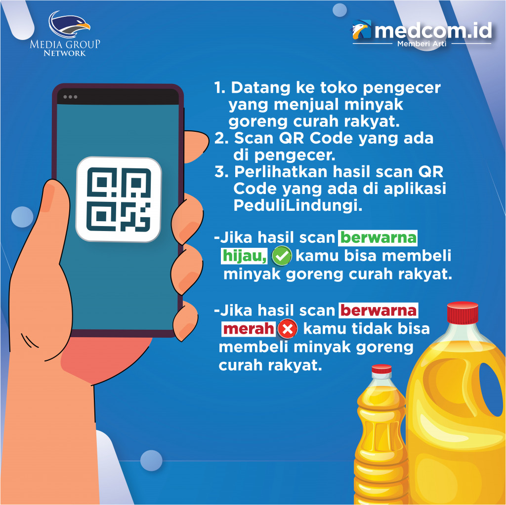 Begini Cara Beli Minyak Goreng Curah di Aplikasi PeduliLindungi
