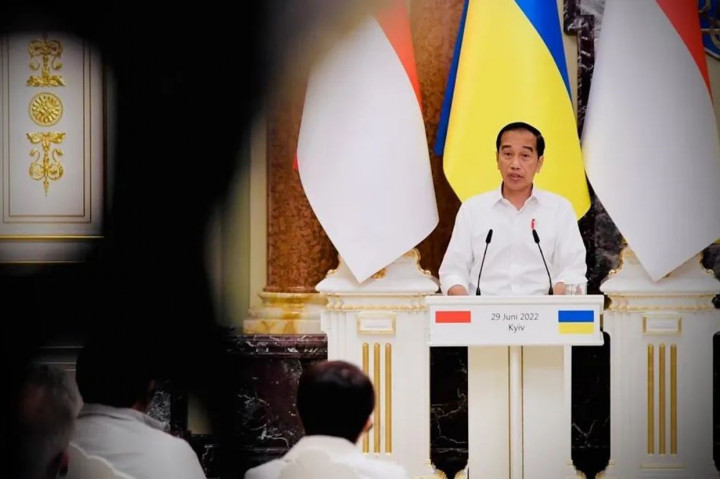 Dalam pertemuan tersebut, Presiden Jokowi menyampaikan bahwa kunjungannya ke Ukraina merupakan perwujudan kepedulian masyarakat Indonesia untuk Ukraina.