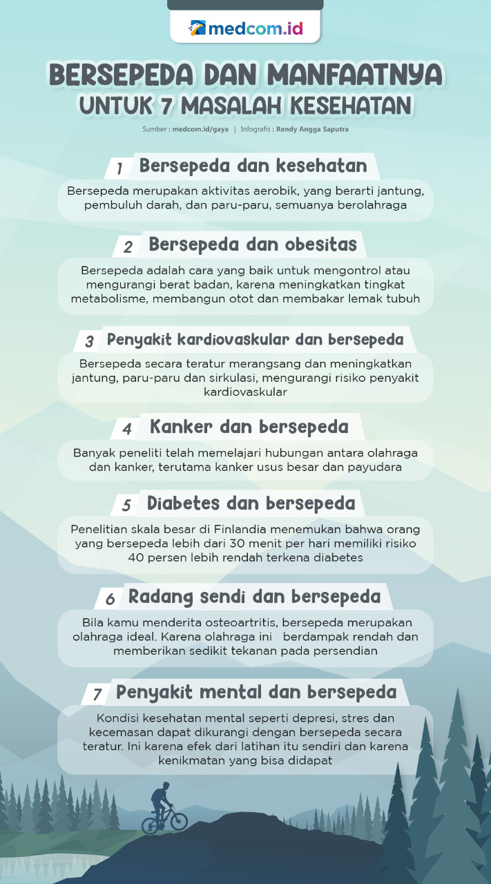 Manfaat Bersepeda untuk 7 Masalah Kesehatan