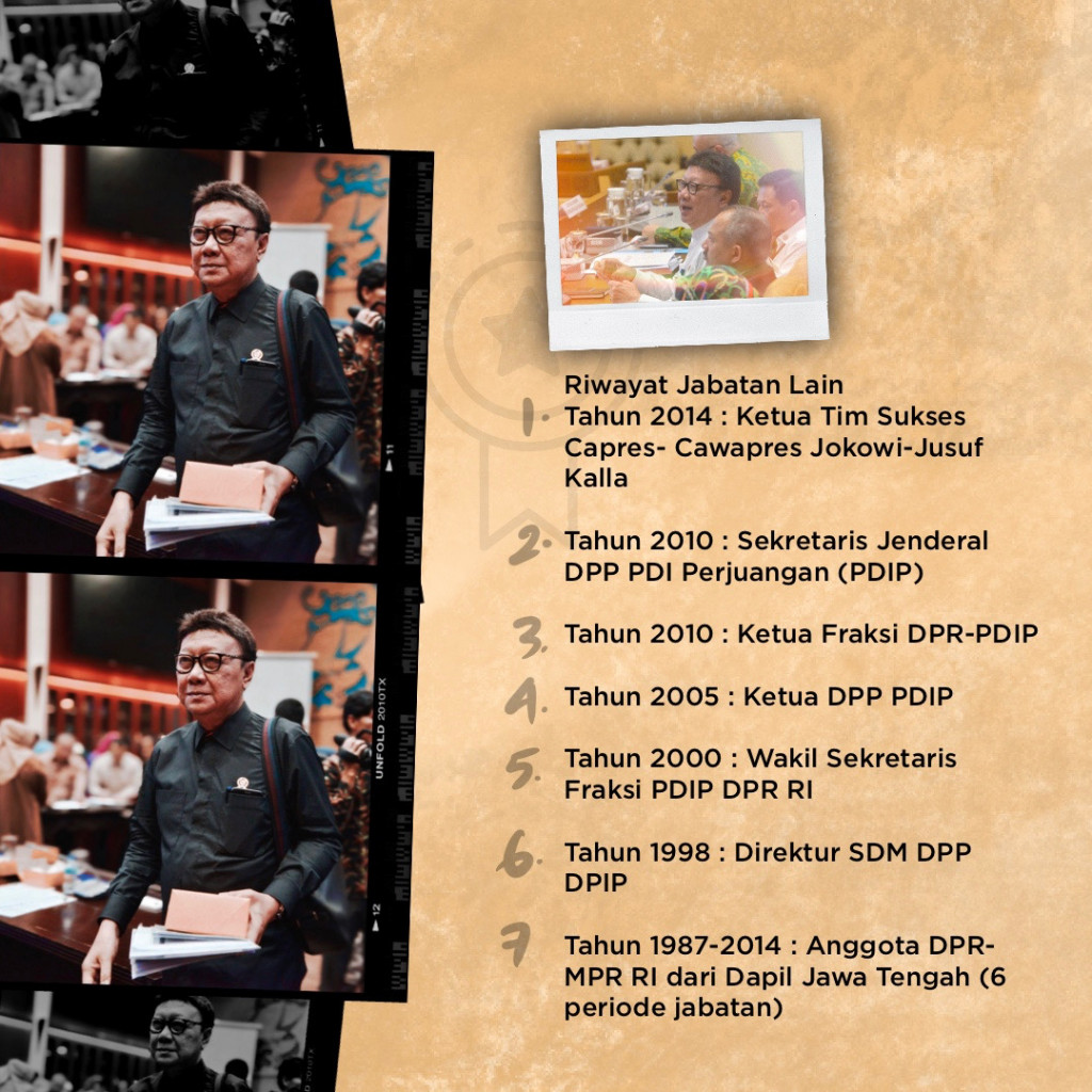 Profil dan Karier Politik Menpan RB Tjahjo Kumolo