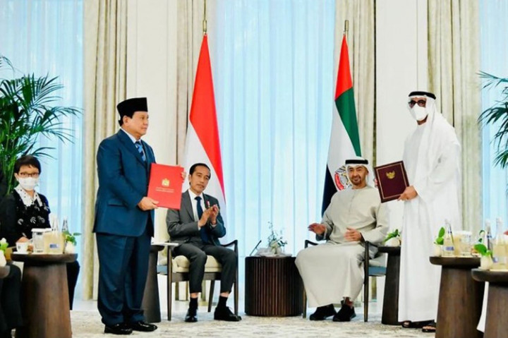 Kemudian protokol tentang kerja sama di bidang industri pertahanan dan pengadaan alat militer dan kontrak pembelian landing platform dock (LPD) antara PT PAL Indonesia dengan Angkatan Laut UAE.