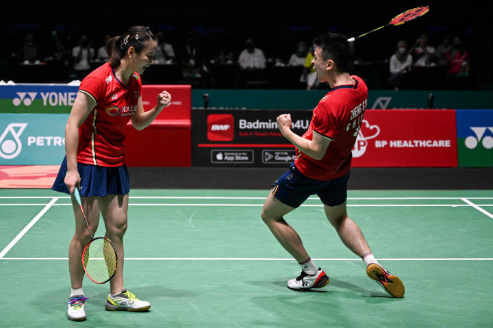 Ganda campuran Tiongkok, Zheng Si Wei/Huang Ya Qiong keluar sebagai juara Malaysia Open 2022.