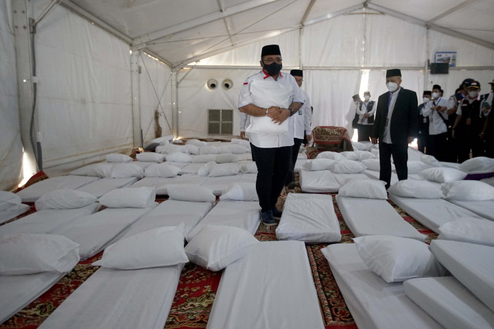 Peninjauan tersebut dilakukan untuk mengecek kesiapan sarana dan prasarana tenda pemondokan jelang puncak ibadah haji pada 8 Dzulhijjah atau 7 Juli 2022 hingga 13 Dzulhijjah atau 12 Juli 2022.