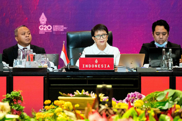 Retno Marsudi menegaskan bahwa G20 harus menjadi solusi untuk berbagai tantangan global. 