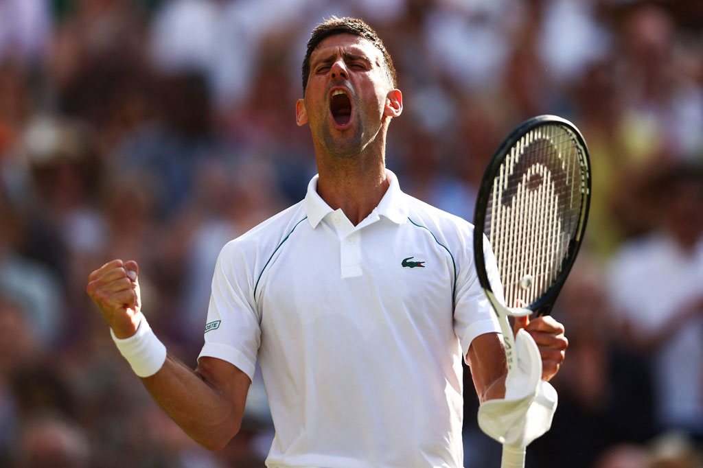 Bagi petenis Serbia tersebut, ini merupakan final kedelapan Wimbledon sekaligus rekor final Grand Slam yang ke-32.