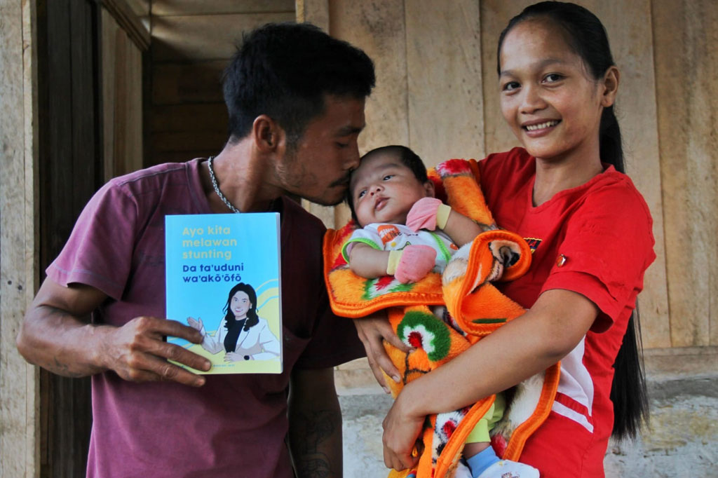 Untuk pencapaian target para relawan menggunakan metode inovasi intervensi stunting melalui pendekatan kelompok keagamaan berbasis budaya lokal.