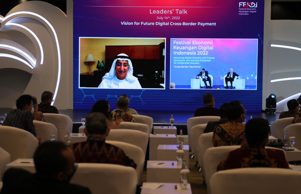 Kegiatan side event Pertemuan 3rd Finance Ministers and Central Bank Governors (FMCBG) dan Finance and Central Bank Deputies (FCBD) G20 itu mendiskusikan sistem pembayaran lintas negara atau Cross Border Payment.
