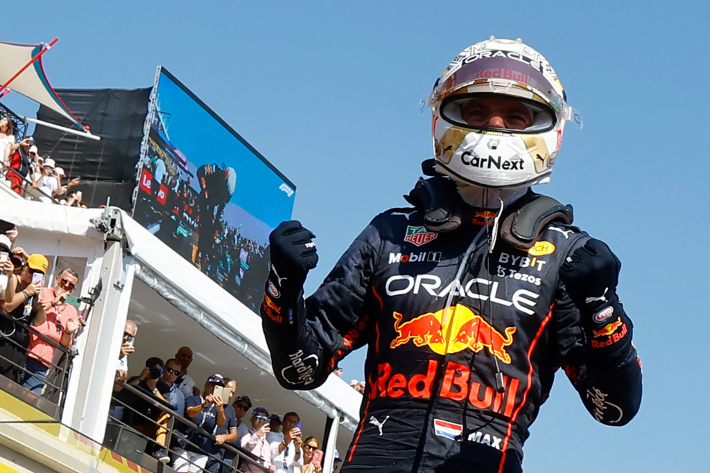 Max Verstappen keluar sebagai juara Formula 1 GP Prancis 2022 di Sirkuit Paul Ricard, Le Castellet, Minggu, 24 Juli 2022.