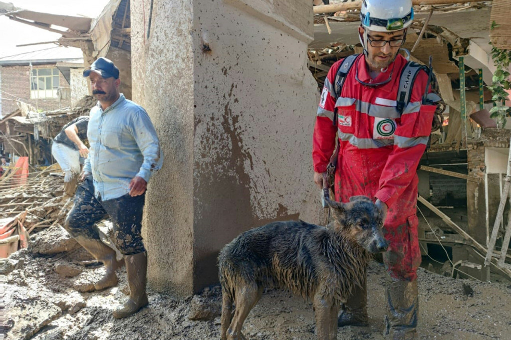 Di sebelah timur ibu kota, di Damavand, sesosok mayat ditemukan dari banjir, kantor berita negara IRNA melaporkan. Menteri Dalam Negeri Ahmad Vahidi mengatakan bahwa sebagian Emamzadeh Davoud telah terkubur di bawah lumpur setinggi empat meter.