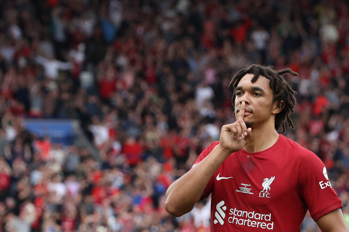Tiga gol Liverpool ditorehkan Trent Alexander-Arnold menit ke-21, penalti Mohamed Salah pada menit ke-83, dan gol Darwin Nunez menit ke-90+4.