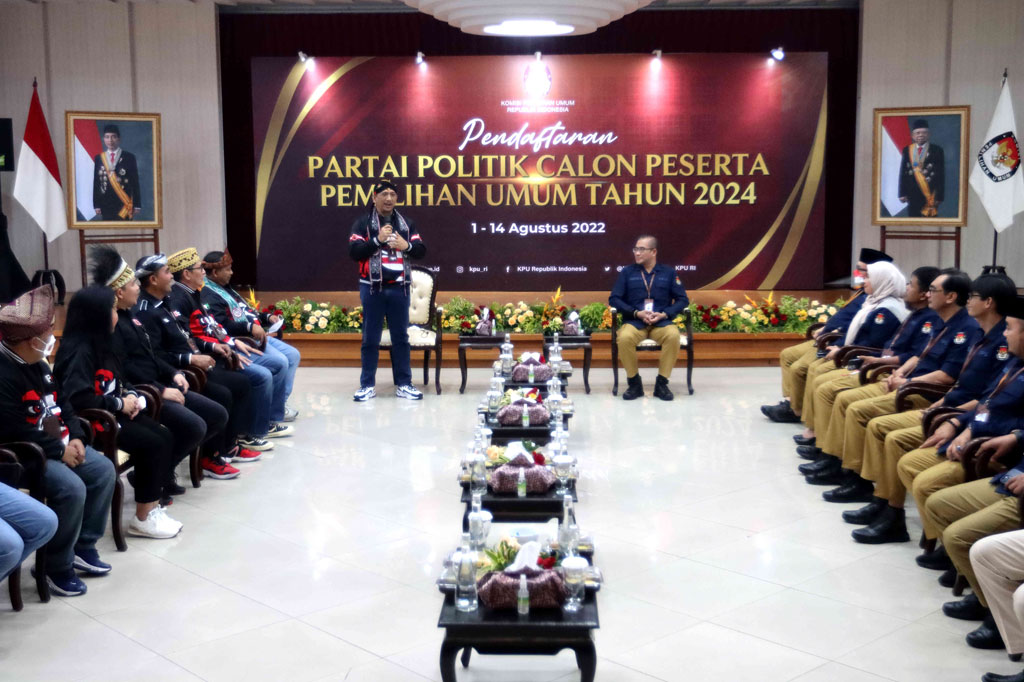 Partai Kebangkitan Nusantara (PKN) mendaftarkan diri ke KPU RI sebagai partai politik calon peserta Pemilu 2024 pada hari kedua tahapan pendaftaran, Selasa, 2 Agustus 2022.