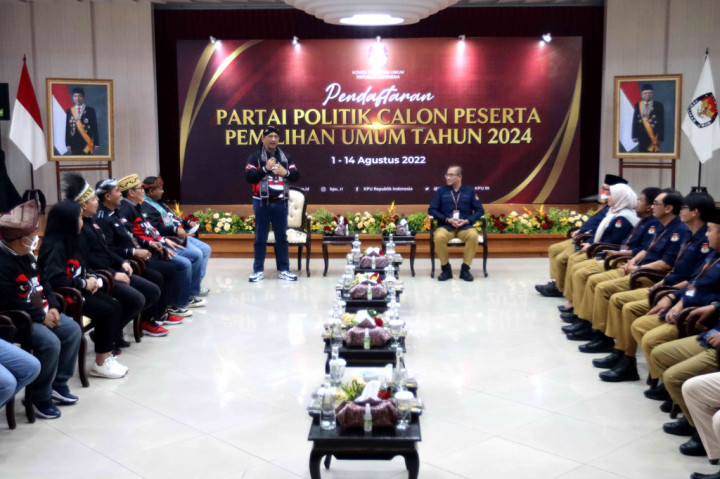 Partai Kebangkitan Nusantara (PKN) mendaftarkan diri ke KPU RI sebagai partai politik calon peserta Pemilu 2024 pada hari kedua tahapan pendaftaran, Selasa, 2 Agustus 2022.
