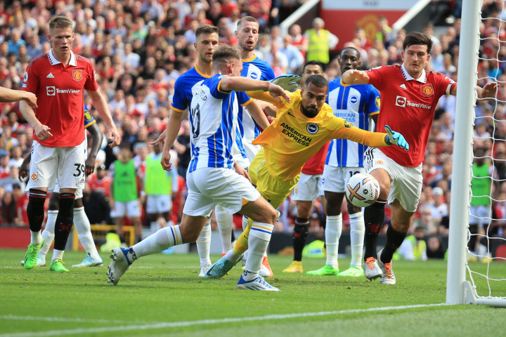 Man Utd hanya bisa membalas satu gol lewat gol bunuh diri Alexis MacAllister. Duel tuntas dengan skor 2-1 untuk Brighton.