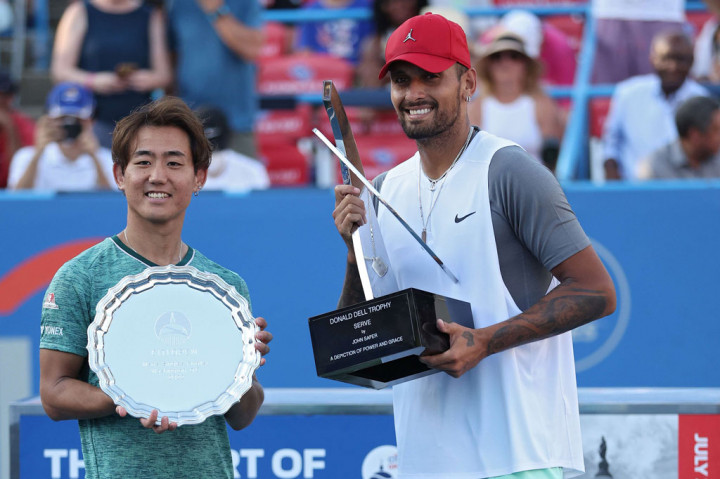 Final di Washington itu menjadi yang kedua beruntun bagi Kyrgios setelah bulan lalu dia juga mencapai final perdananya di ajang Grand Slam sebelum akhirnya takluk kepada Novak Djokovic. Meski demikian, pencapaian itu menjadi yang terbaik bagi Kyrgios dalam karier tenis profesionalnya.