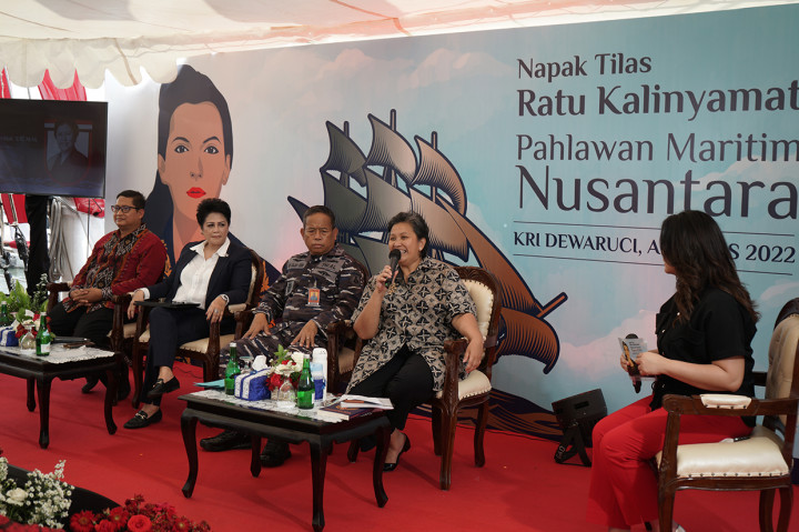 Talkshow Napak Tilas Ratu Kalinyamat Pahlawan Maritim Nusantara di KRI Dewaruci.