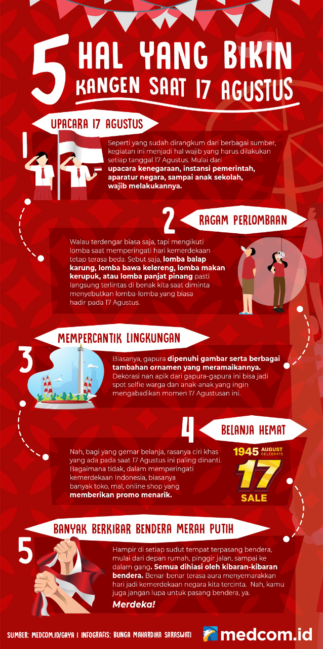 5 Hal yang Bikin Kangen Saat 17 Agustus