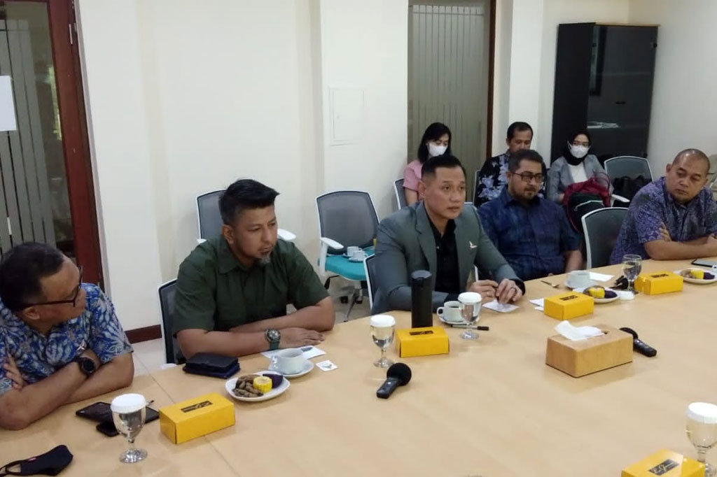 Kunjungan AHY bersama pengurus Partai Demokrat ini dalam rangka silaturahmi dan bertukar pikiran dengan jajaran Media Group Network