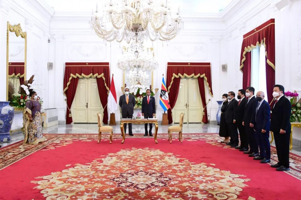 Usai penandatanganan MoU, Raja Eswatini juga akan menerima sektor swasta dari Indonesia bersama dengan Kamar Dagang dan Industri Indonesia (Kadin). 