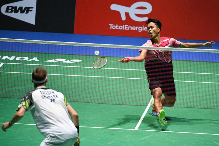 Ginting kalah dua gim langsung dengan skor 20-21 dan 10-21. Itu menjadi pertemuan keempat kedua pemain sepanjang tahun ini, dan Anthony tercatat belum pernah menang dalam seluruh pertemuan mereka.
