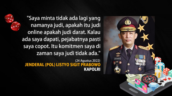 Ketegasan Kapolri Terhadap Perjudian