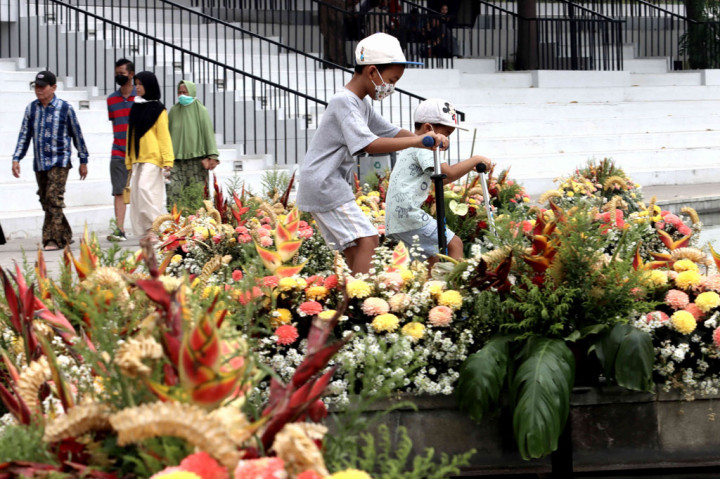 Dinas Kehutanan dan Pertanaman Pemprov DKI Jakarta kembali menggelar Pameran Flora & Fauna 2022 di Taman Lapangan Banteng, Jakarta. 