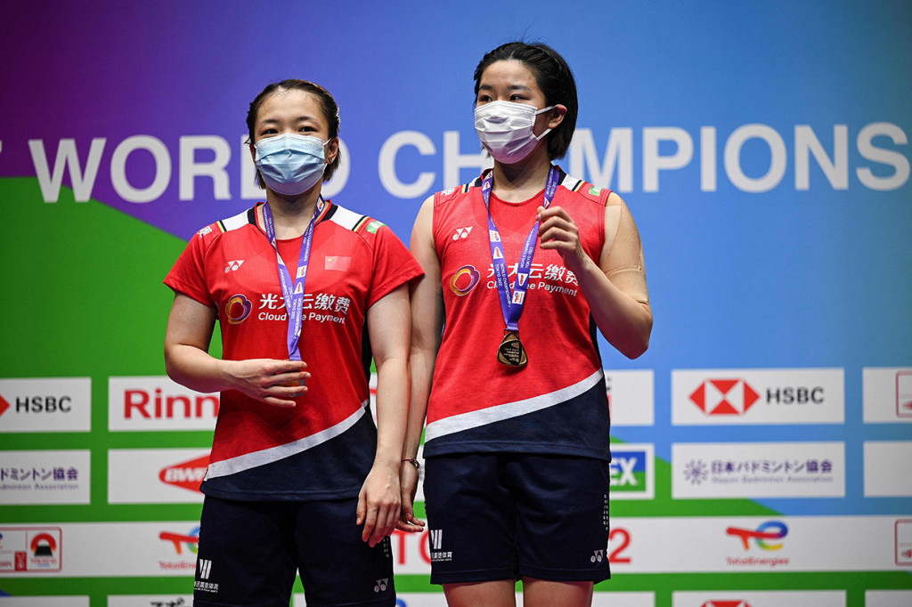 Ganda putri Tiongkok, Chen Qing Chen/Jia Yi Fan juara Kejuaraan Dunia 2022.