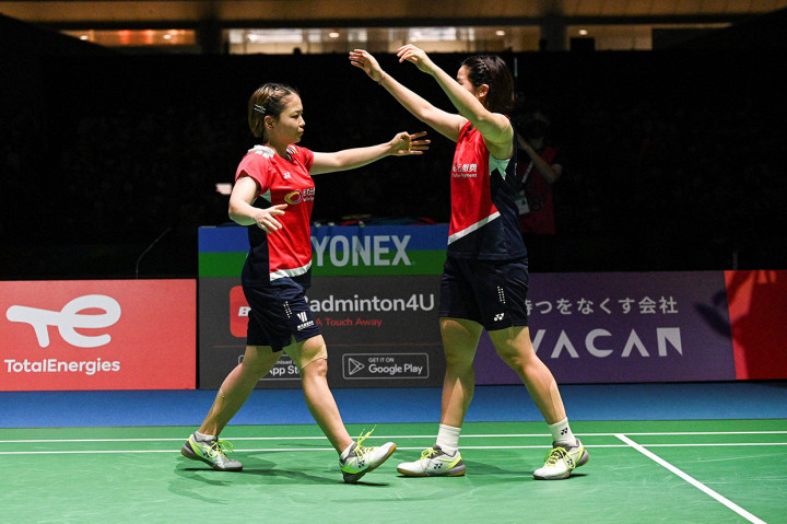 Mereka mengalahkan duo Korea Selatan, Kim So Yeong/Kong Hee Yong 22-20, 21-14 pada laga final di Tokyo Metropolitan Gymnasium, Minggu, 28 Agustus 2022, sore WIB.