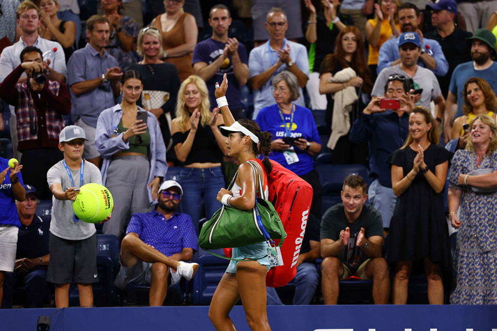 Kekalahan pada hari Selasa membuatnya bergabung dengan Angelique Kerber pada 2017 dan Svetlana Kuznetsova pada 2005 sebagai juara bertahan AS Terbuka yang tersingkir di babak pertama.
