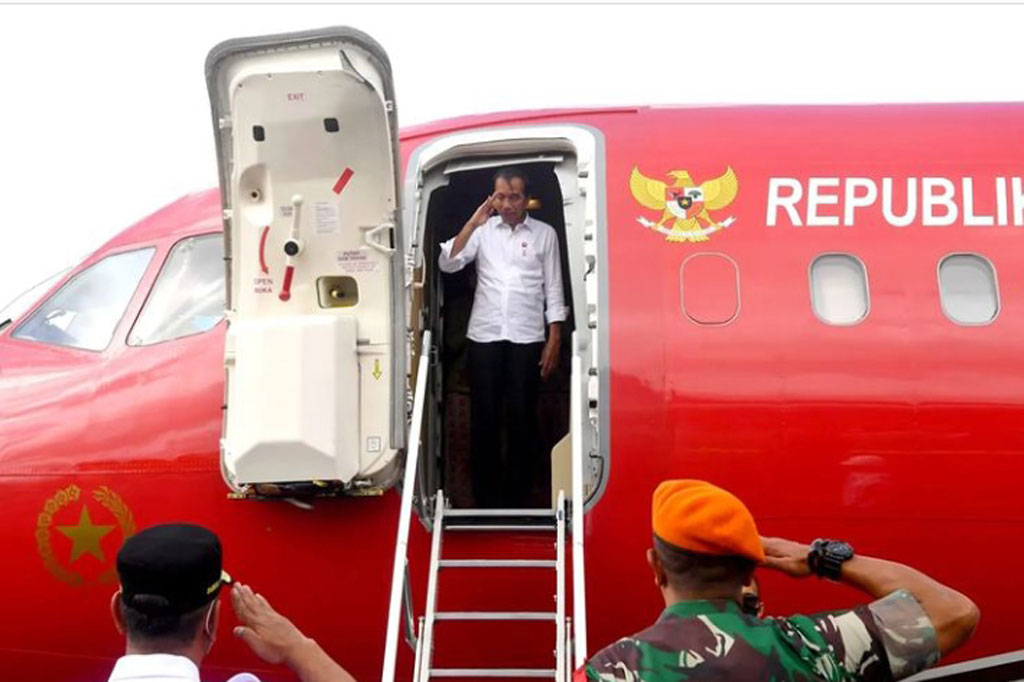 Presiden Joko Widodo (Jokowi) beserta rombongan bertolak meninggalkan Kabupaten Kepulauan Tanimbar, Maluku, pada Jumat, 2 September 2022 siang, setelah menuntaskan rangkaian kegiatan kunjungan kerja di daerah tersebut.
