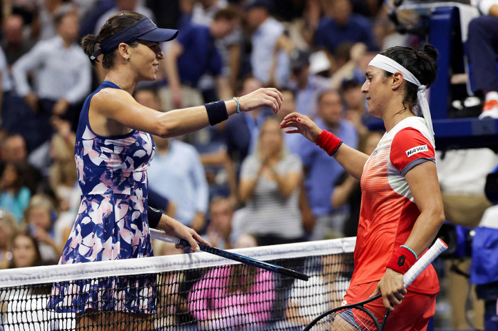 Jabeur yang juga petenis putri Afrika pertama yang mencapai final Wimbleodn Juli lalu, melangkah ke semifinal setelah menang 6-4, 7-6 (7/4) di Arthur Ashe Stadium Court.