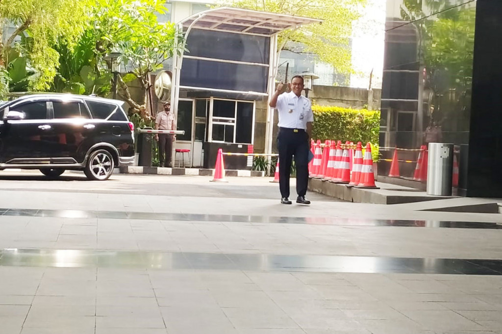 Gubernur DKI Jakarta Anies Baswedan memenuhi panggilan Komisi Pemberantasan Korupsi (KPK), Rabu, 7 September 2022. Anies akan diperiksa seputar permasalahan penyelenggaraan ajang Formula E yang sedang diselidiki lembaga antikorupsi itu.