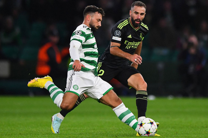 Celtic merepotkan Madrid sepanjang babak pertama dengan tekanan dan serangan balik yang gencar. 