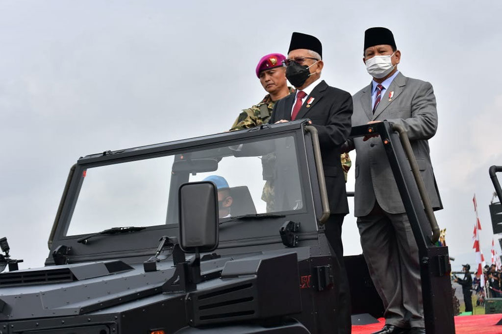 Wapres menetapkan Komponen Cadangan TNI Tahun Anggaran (TA). 2022 yang diikuti sebanyak 2.974 orang dan dibagi menjadi lima batalyon yang dilatih di masing-masing matra.