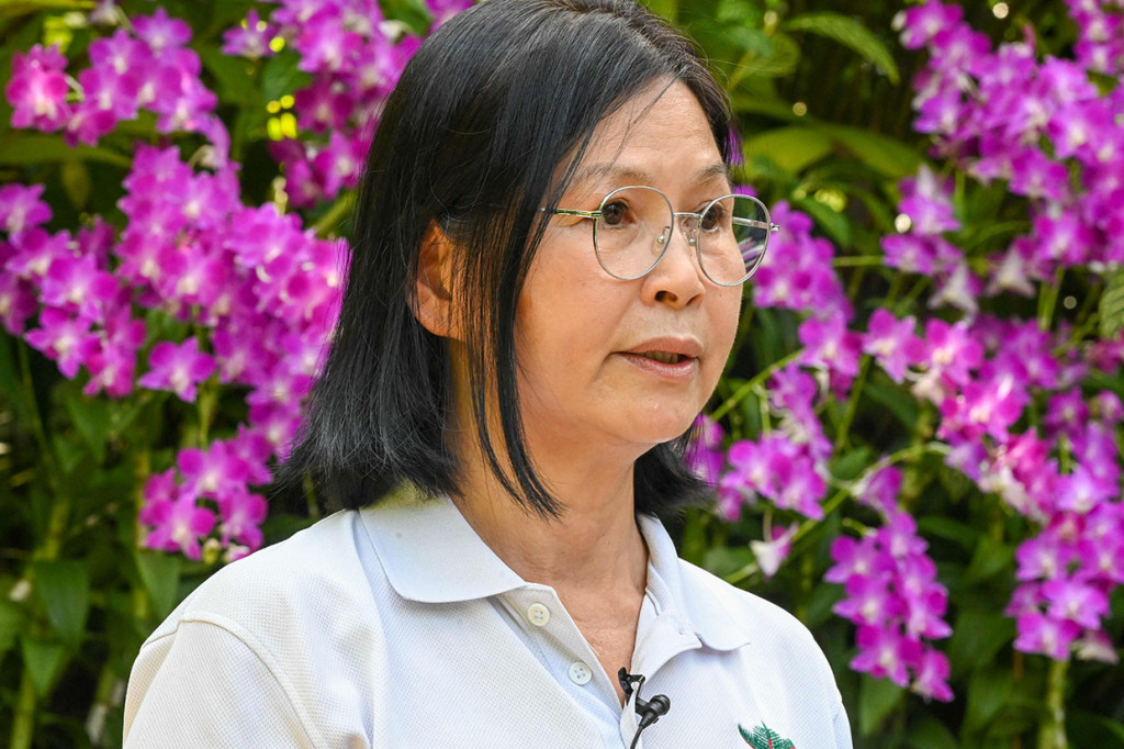 Whang Lay Keng, kurator di Taman Anggrek Nasional Singapura menyatakan, anggrek hibrida, dengan kelopak Dresden-kuning bengkok dan bibir hijau uranium, dinamai untuk menghormati ratu ketika dia mengunjungi Singapura pada 1972.