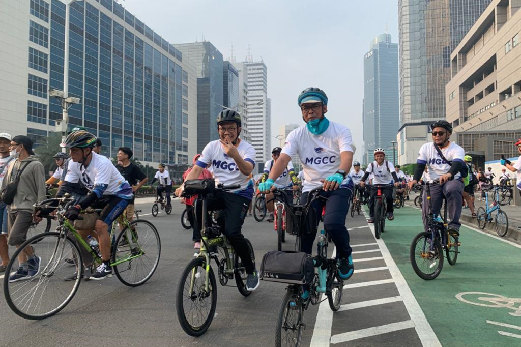 Rute gowes Parkir Timur Senayan - Sudirman - Thamrin - muter balik Sarinah - Thamrin - Sudirman, dan finis di Parkir Timur Senayan.