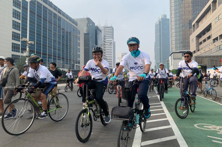 Rute gowes Parkir Timur Senayan - Sudirman - Thamrin - muter balik Sarinah - Thamrin - Sudirman, dan finis di Parkir Timur Senayan.