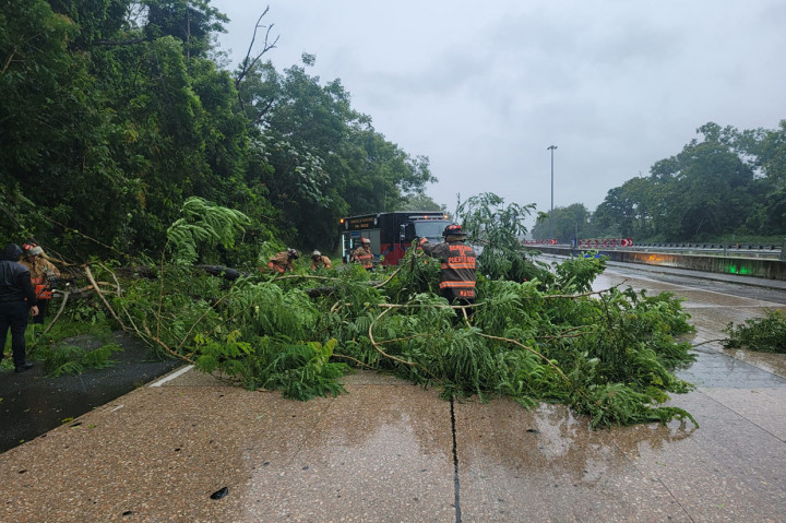 Selain berpotensi mengakibatkan banjir, badai Fiona juga menghanyutkan sebuah jembatan di pusat kota. Badai Fiona berpusat 15 kilometer di Barat Mayaguez yang akan terus berlanjut dengan kecepatan angin 85 mil per jam. 