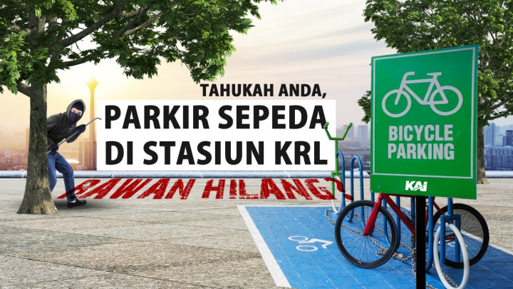 Parkir Sepeda di Stasiun KRL Rawan Hilang