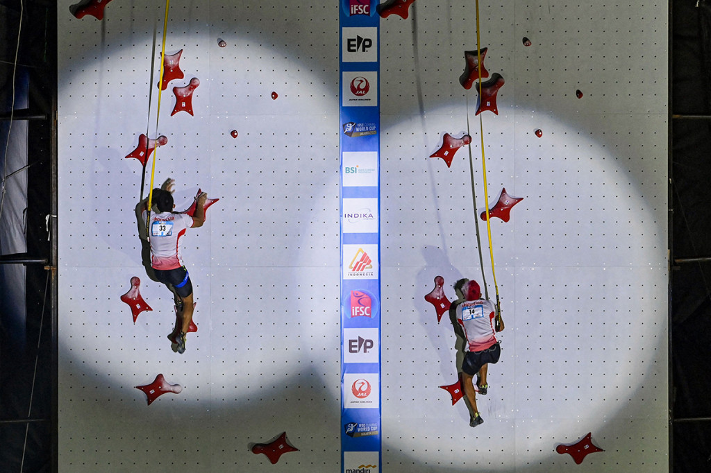 Pemanjat tebing Indonesia, Aspar, berhasil menjuarai International Federation of Sport Climbing (IFSC) Climbing World Cup 2022.